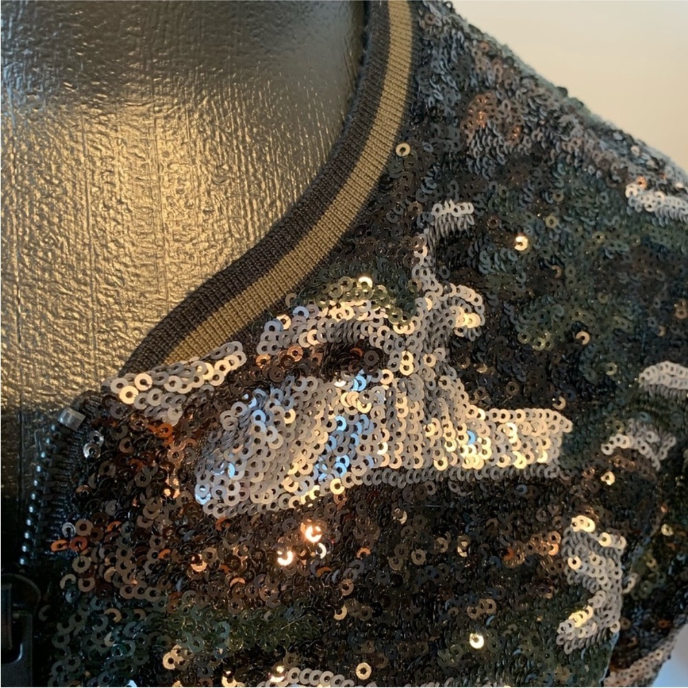 Sanctuary💕 Sequined Military style Jacket Size S - Picture 6 of 10